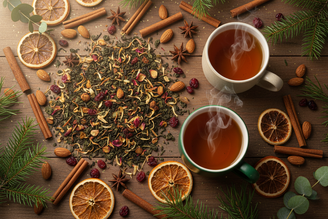 tea cups should be full, remove the metal tins and add more cinnamon, roasted almonds