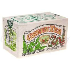 Green Tea Wooden Box 25 Tea Bags